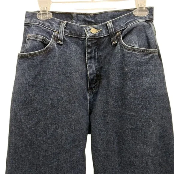 Wrangler Blues Relaxed Fit Mom Jeans Size 4 Like New Indigo Wash Denim High Rise - Picture 5 of 9